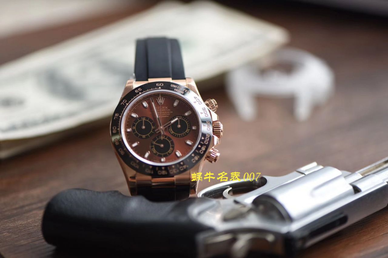 视频评测NOOB厂劳力士  N厂全新2019年最新款～迪通拿咖啡猫超级4130自动机械机芯 / R373