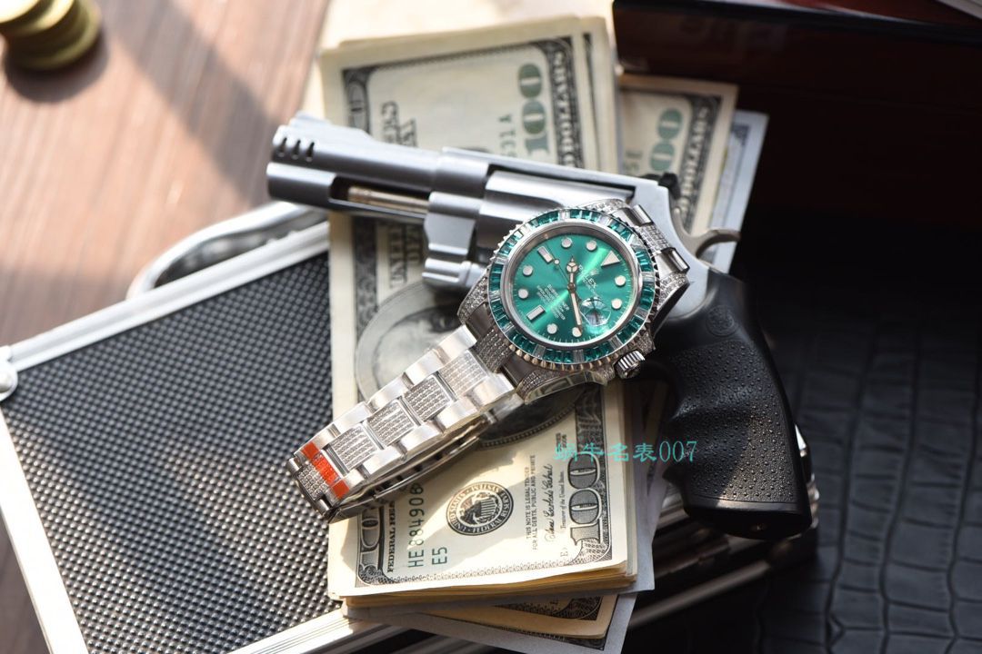   LF厂劳力士  LF帝皇定制版镶钻绿水鬼❗绿钻水鬼 / R363