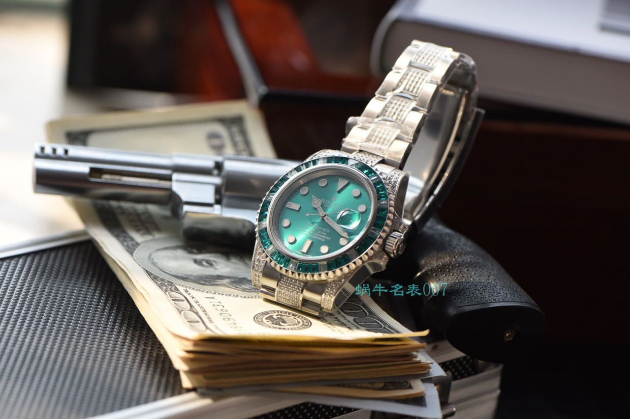   LF厂劳力士  LF帝皇定制版镶钻绿水鬼❗绿钻水鬼 / R363