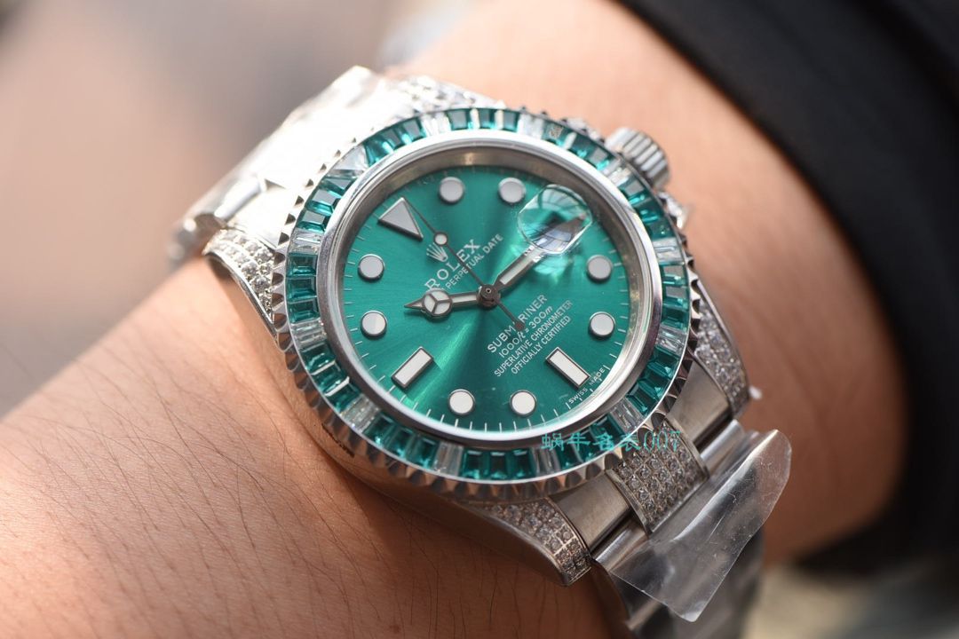   LF厂劳力士  LF帝皇定制版镶钻绿水鬼❗绿钻水鬼 / R363