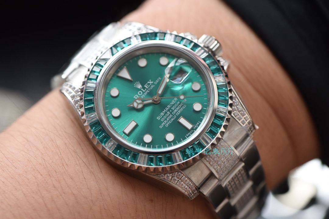   LF厂劳力士  LF帝皇定制版镶钻绿水鬼❗绿钻水鬼 / R363