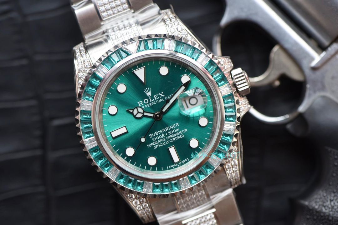   LF厂劳力士  LF帝皇定制版镶钻绿水鬼❗绿钻水鬼 / R363