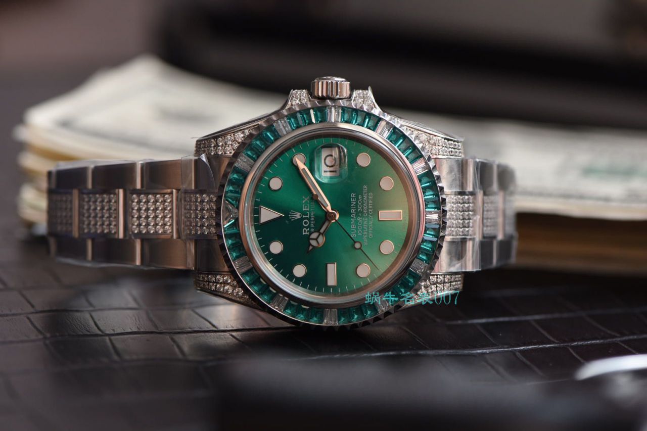   LF厂劳力士  LF帝皇定制版镶钻绿水鬼❗绿钻水鬼 / R363