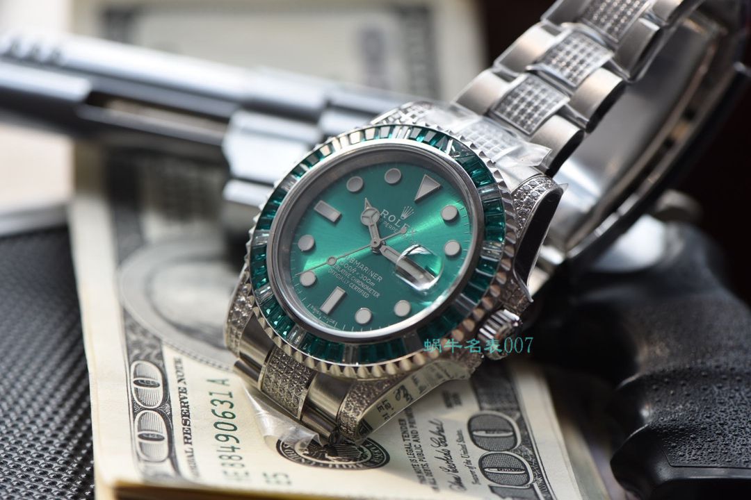   LF厂劳力士  LF帝皇定制版镶钻绿水鬼❗绿钻水鬼 / R363