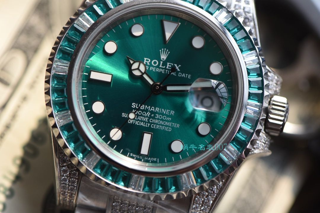   LF厂劳力士  LF帝皇定制版镶钻绿水鬼❗绿钻水鬼 / R363
