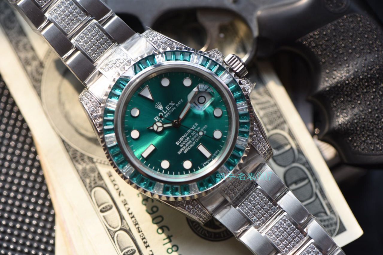   LF厂劳力士  LF帝皇定制版镶钻绿水鬼❗绿钻水鬼 / R363