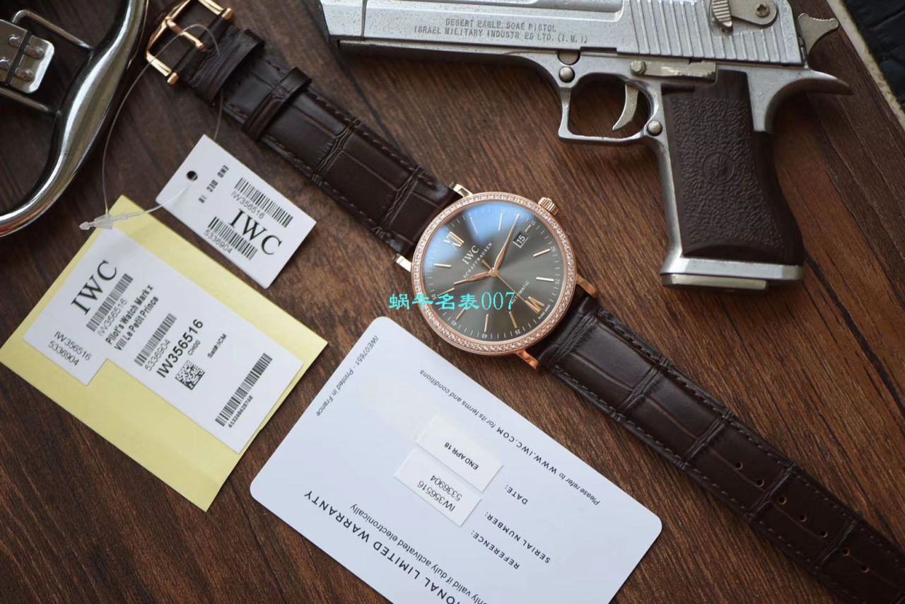 视频评测V7厂IWC表  万国表柏涛菲诺IW356516腕表 / WG396