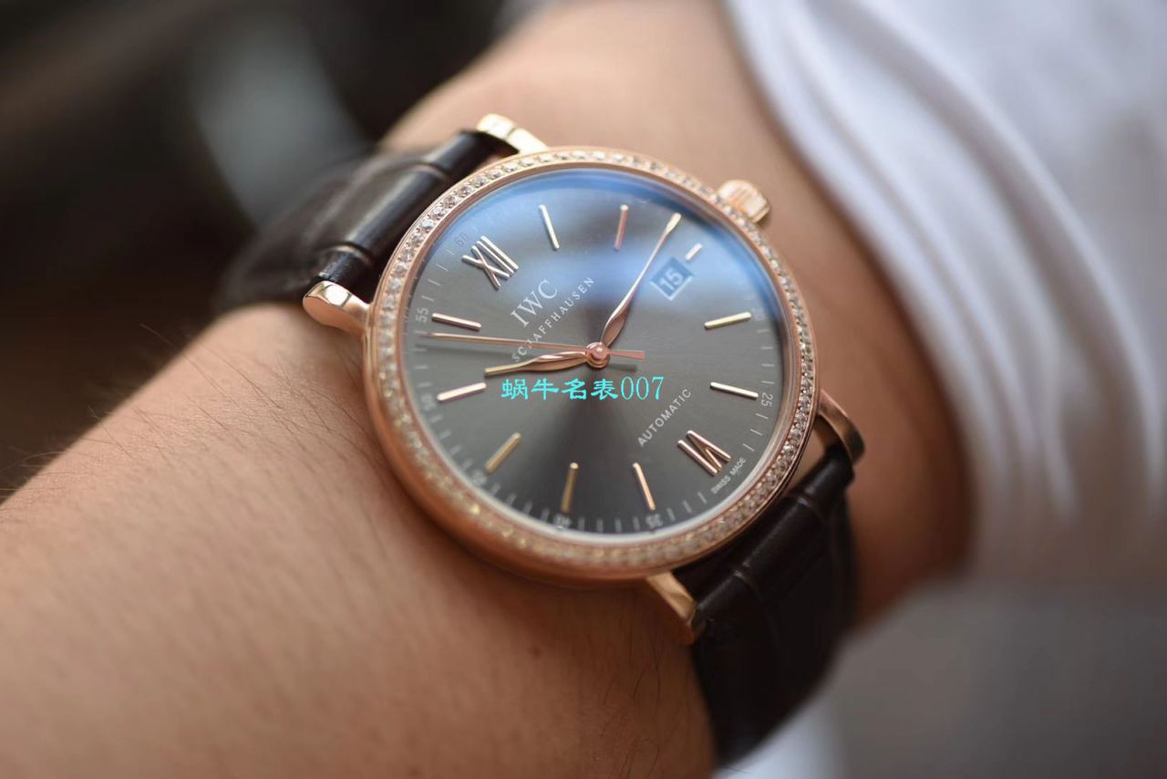 视频评测V7厂IWC表  万国表柏涛菲诺IW356516腕表 / WG396