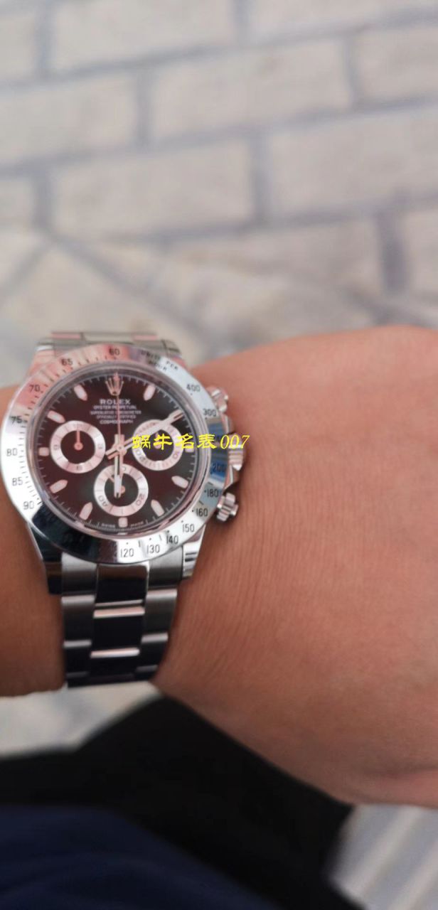   N厂最新神作～原装结构4130迪通拿  劳力士宇宙计型迪通拿最好116520-78590 黑盘腕表(黑钢迪) / R216