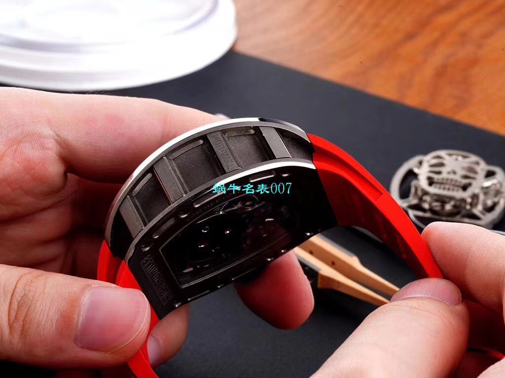 视频评测EUR厂理查德米勒  Richard Mille至尊骷髅头鬼王RM052凤凰红配面 / RM052hong