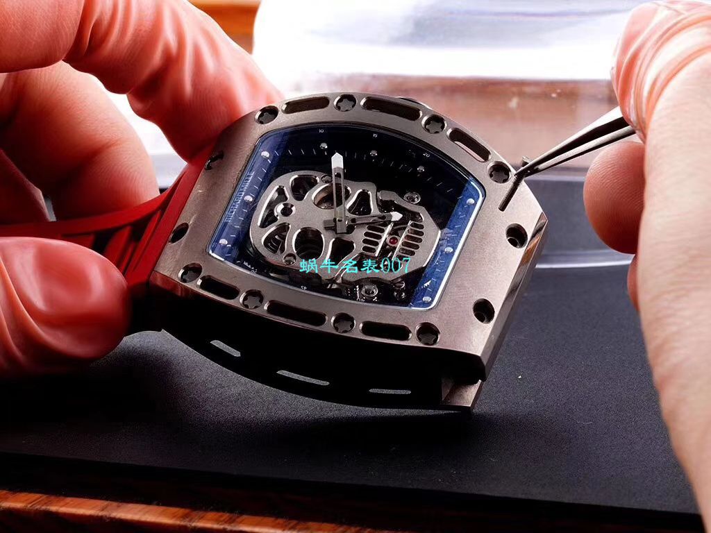 视频评测EUR厂理查德米勒  Richard Mille至尊骷髅头鬼王RM052凤凰红配面 / RM052hong