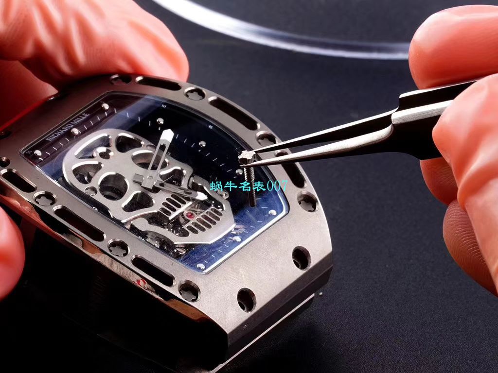 视频评测EUR厂理查德米勒  Richard Mille至尊骷髅头鬼王RM052凤凰红配面 / RM052hong