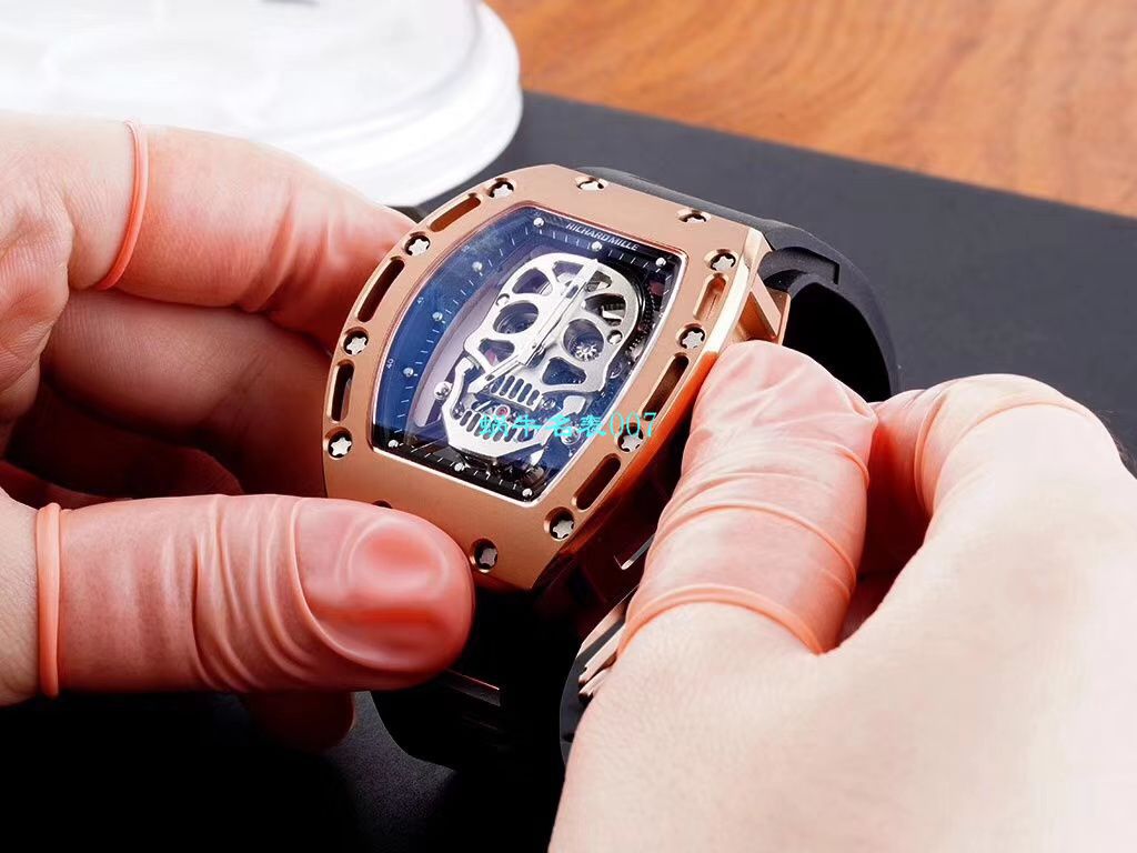 视频评测EUR厂Richard Mille仿表价格  俄罗斯紫金版理查德米勒至尊鬼王RM052 / RM052jin