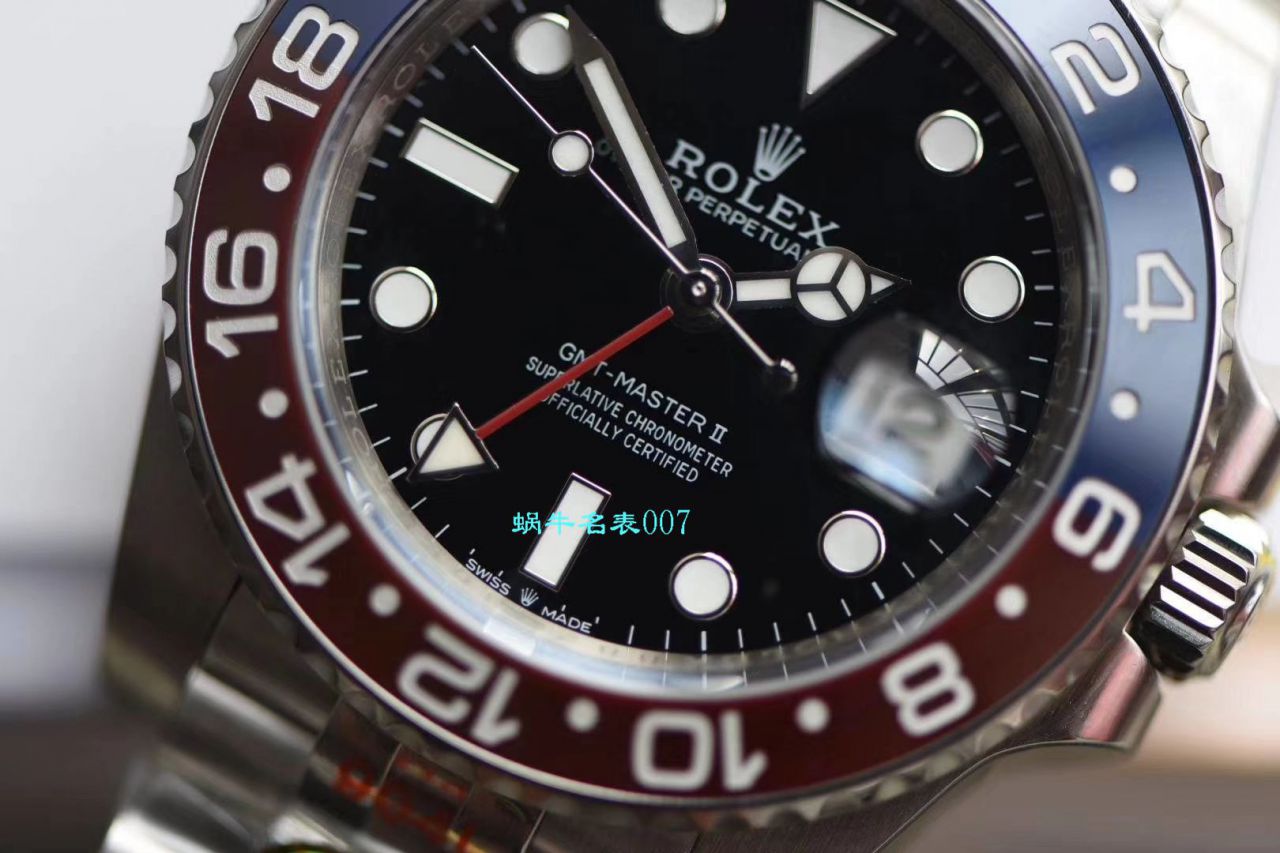 视频评测N厂红蓝圈仿表  劳力士格林尼治型II系列126710BLRO-0001腕表 / R387