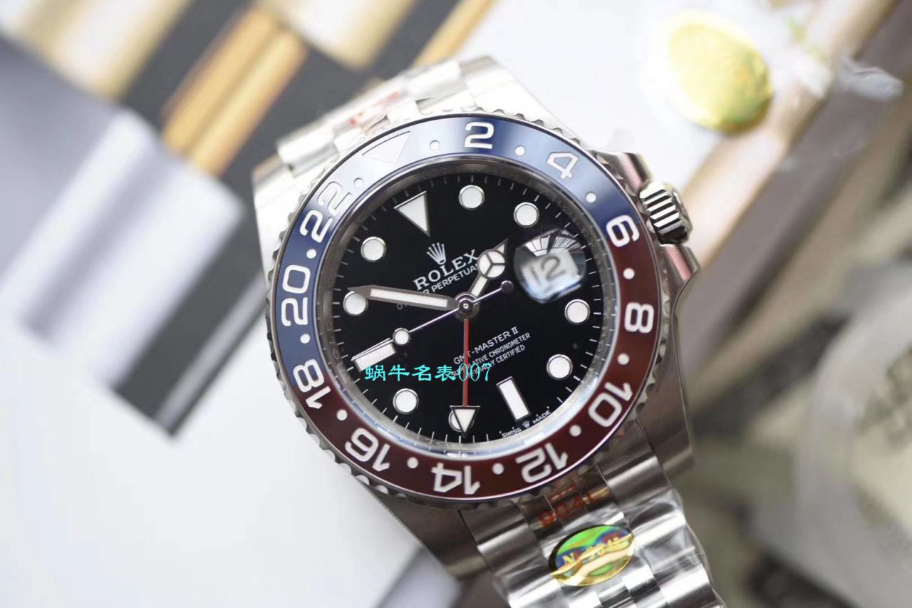 视频评测N厂红蓝圈仿表  劳力士格林尼治型II系列126710BLRO-0001腕表 / R387