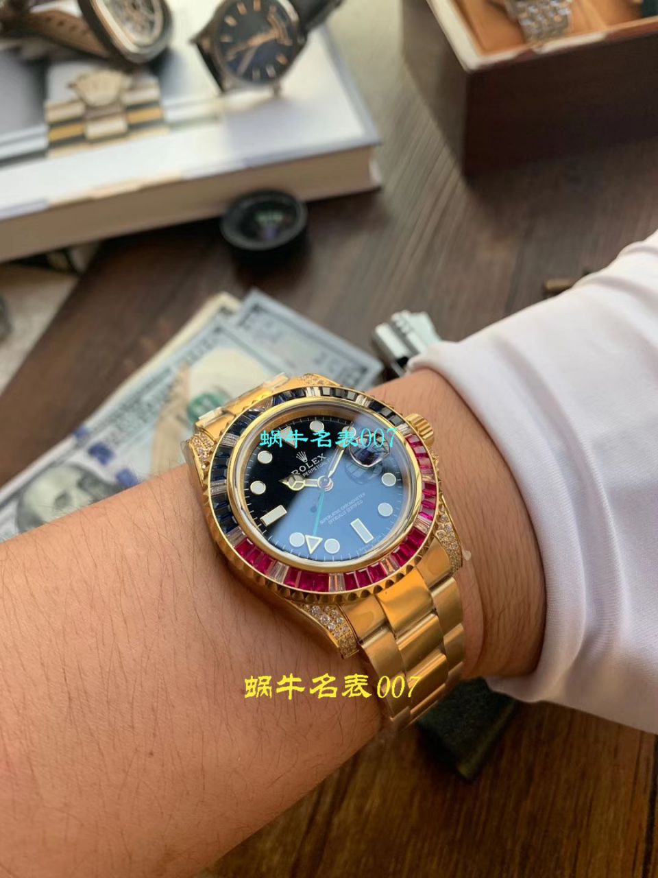   LF厂Rolex  劳力士格林尼治型II系列镶钻116758 SAru-78208,116759 SAru-78209腕表 / R389