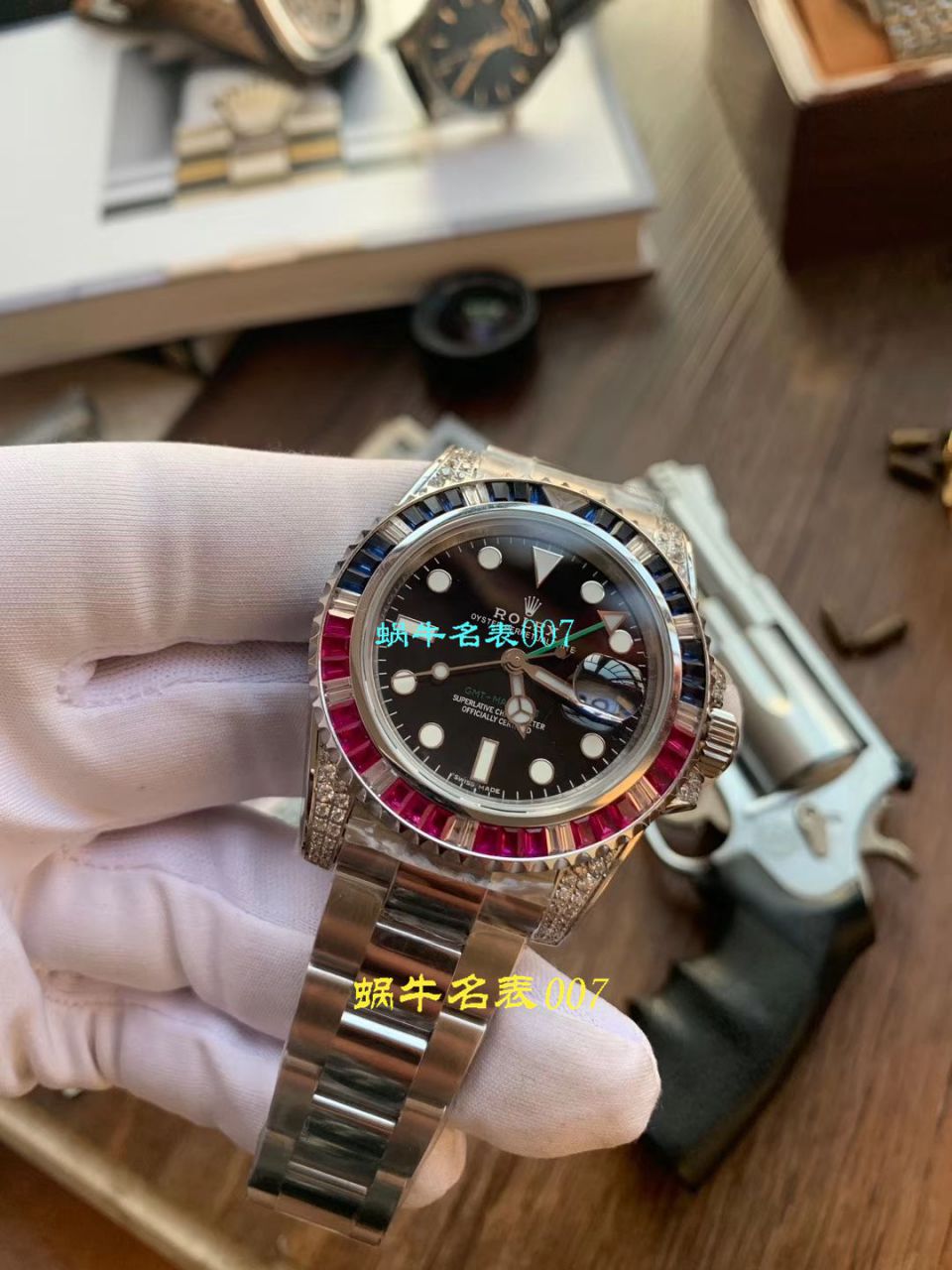   LF厂Rolex  劳力士格林尼治型II系列镶钻116758 SAru-78208,116759 SAru-78209腕表 / R389