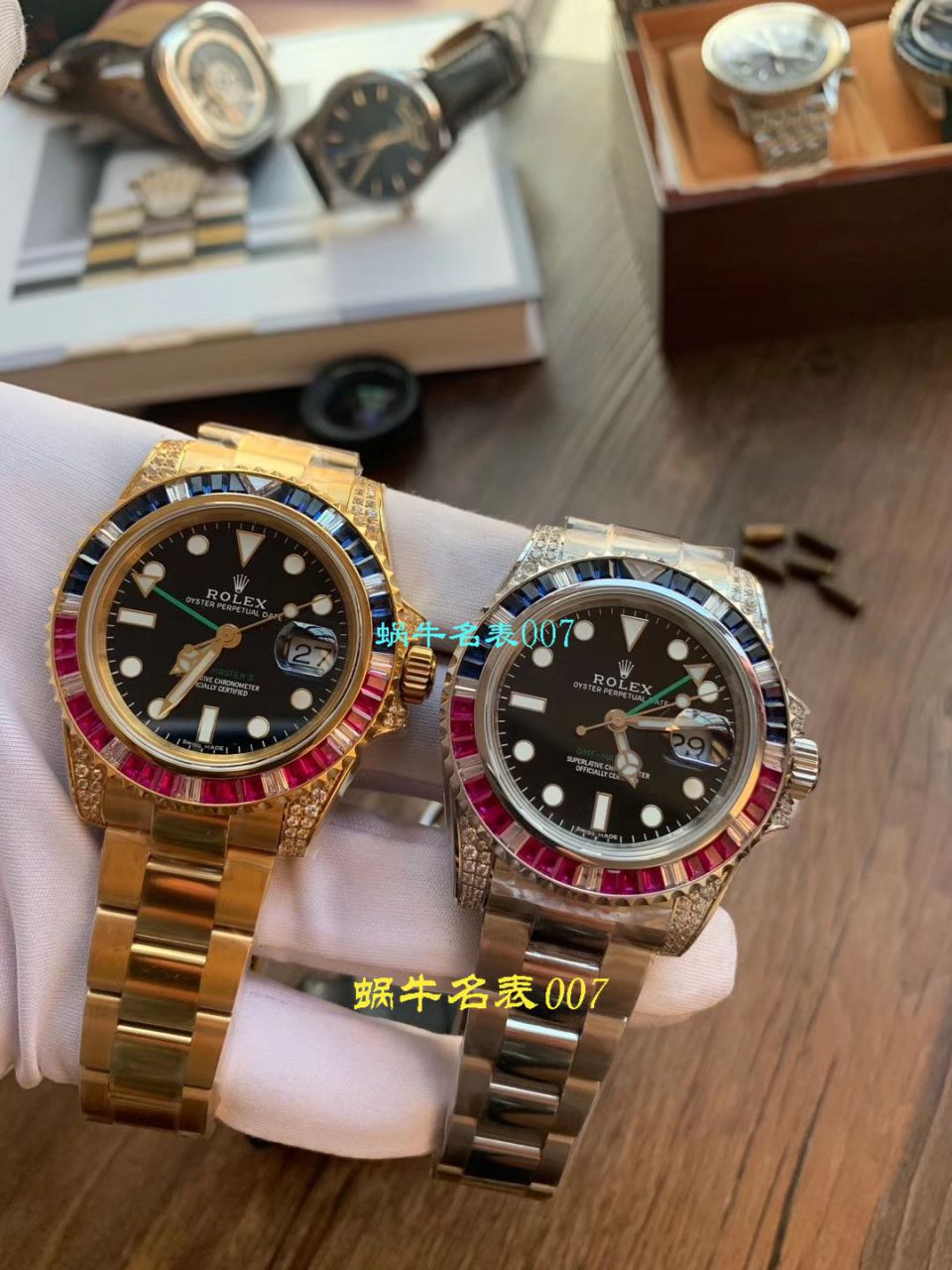   LF厂Rolex  劳力士格林尼治型II系列镶钻116758 SAru-78208,116759 SAru-78209腕表 / R389