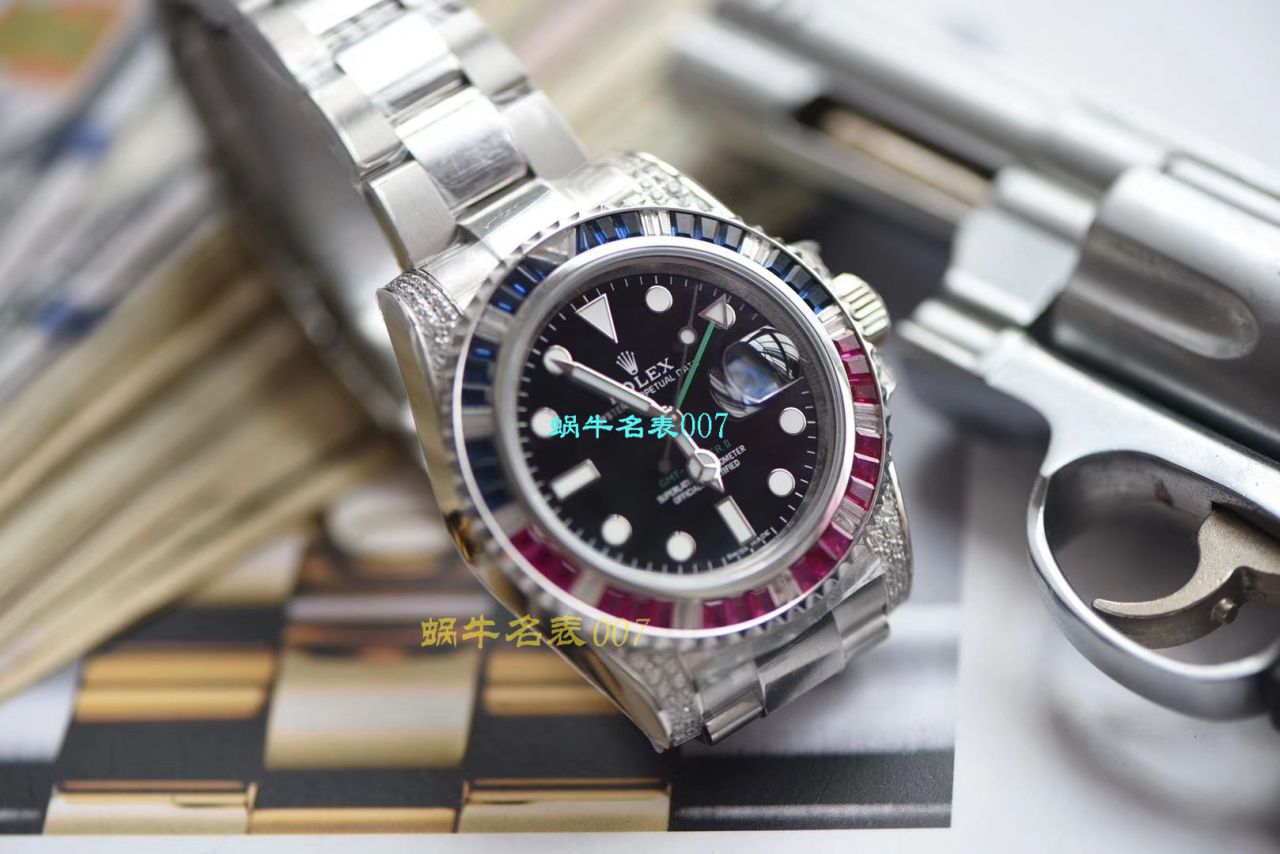   LF厂Rolex  劳力士格林尼治型II系列镶钻116758 SAru-78208,116759 SAru-78209腕表 / R389