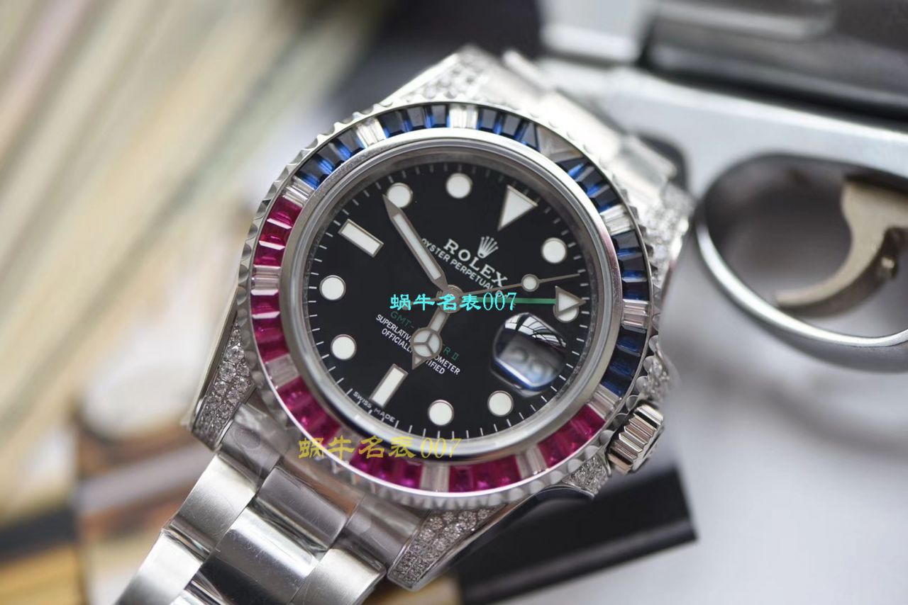   LF厂Rolex  劳力士格林尼治型II系列镶钻116758 SAru-78208,116759 SAru-78209腕表 / R389