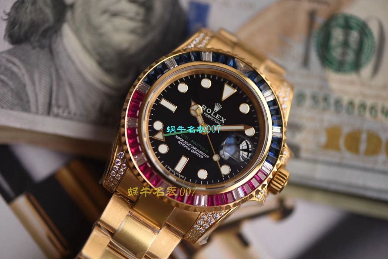   LF厂Rolex  劳力士格林尼治型II系列镶钻116758 SAru-78208,116759 SAru-78209腕表 / R389
