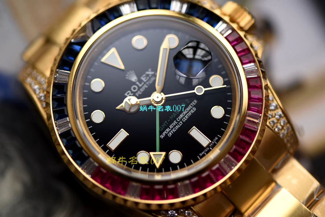   LF厂Rolex  劳力士格林尼治型II系列镶钻116758 SAru-78208,116759 SAru-78209腕表 / R389