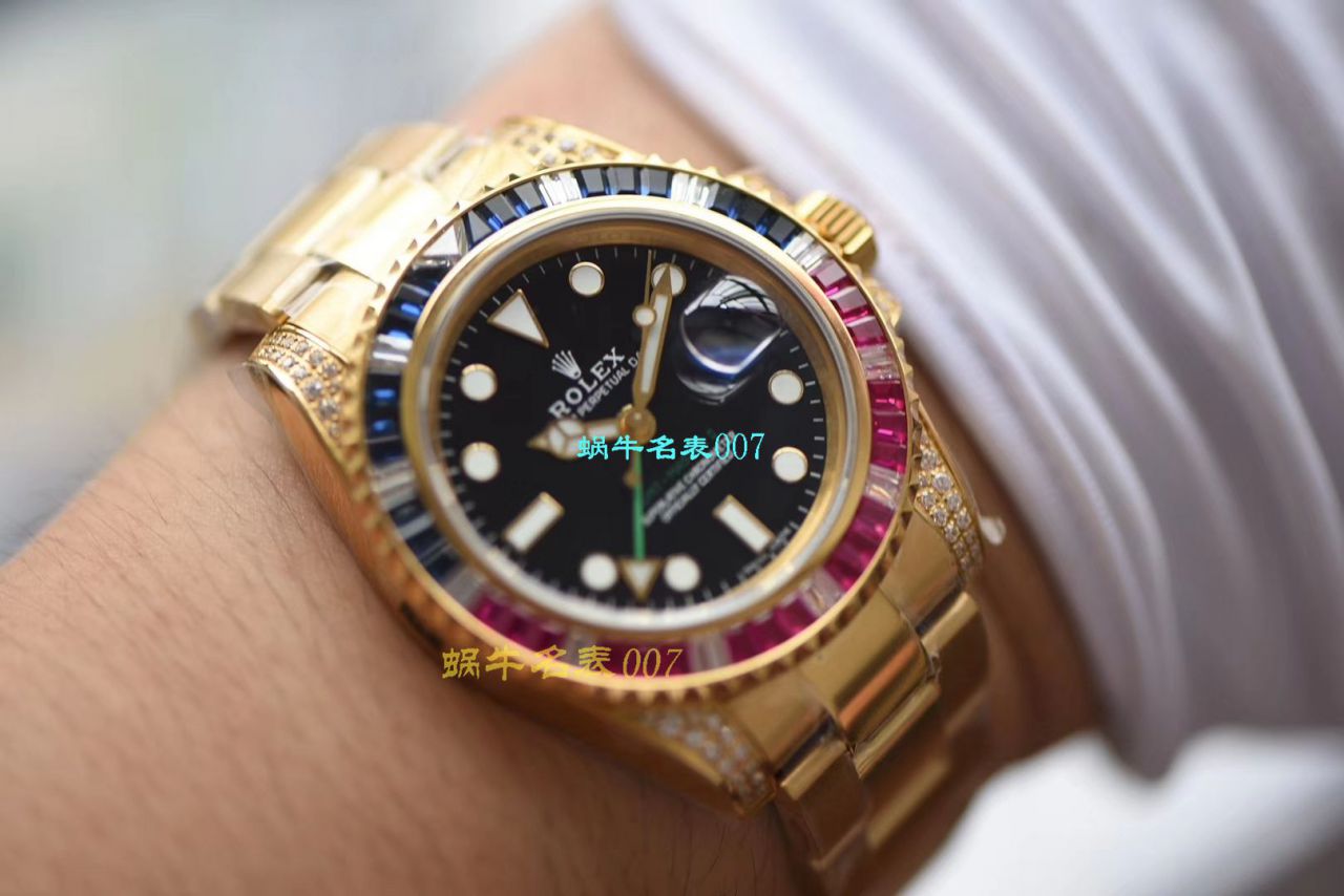   LF厂Rolex  劳力士格林尼治型II系列镶钻116758 SAru-78208,116759 SAru-78209腕表 / R389