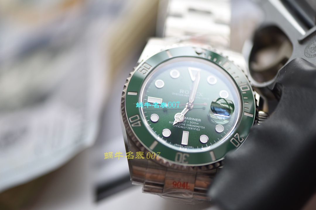 视频评测最完‎美​Rolex绿水鬼‎SUBN厂V10升​级版  劳力士潜航者型系列116610LV-97200绿盘腕表 / R392