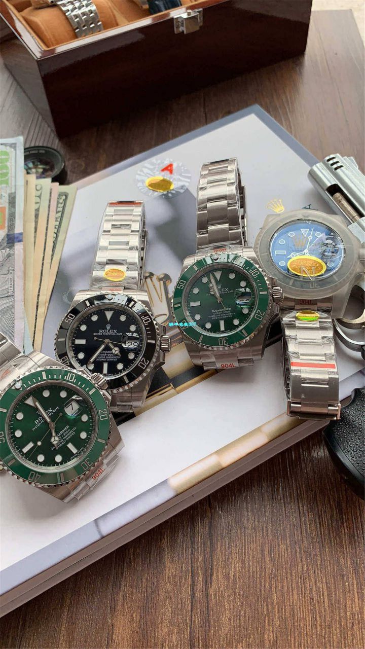 视频评测最完‎美​Rolex绿水鬼‎SUBN厂V10升​级版  劳力士潜航者型系列116610LV-97200绿盘腕表 / R392