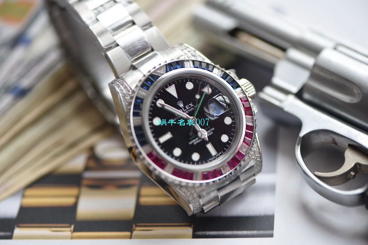   LF厂Rolex表土豪版彩虹钻  劳力士格林尼治型II系列116759 SAru-78209腕表 / R396