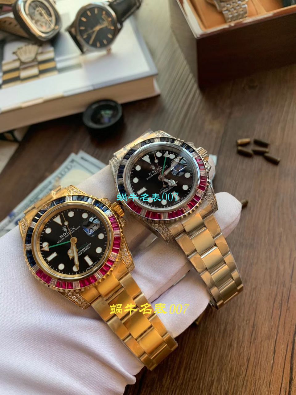   LF厂Rolex表土豪版彩虹钻  劳力士格林尼治型II系列116759 SAru-78209腕表 / R396