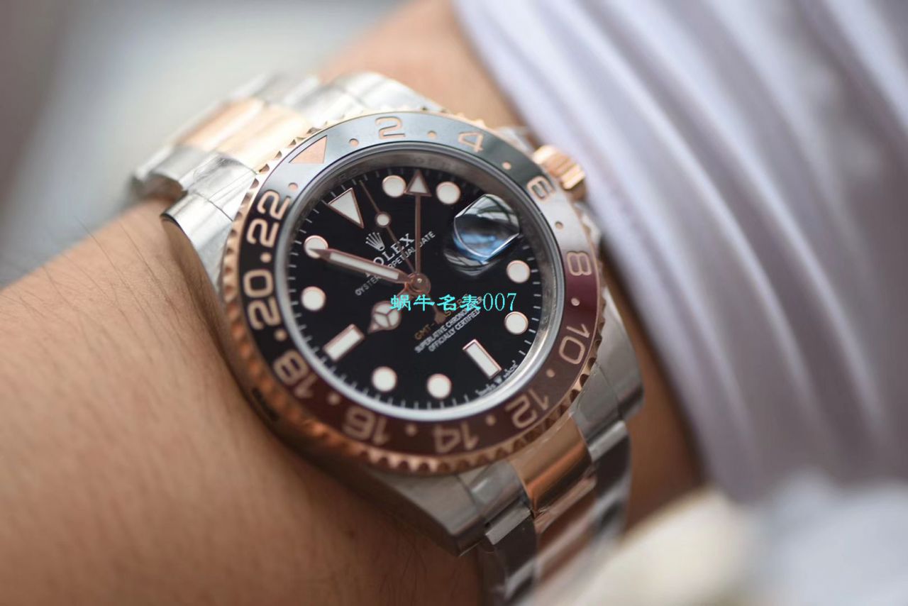   LF厂Rolex间金沙士圈表  劳力士格林尼治型II系列m126711chnr-0002腕表 / R396