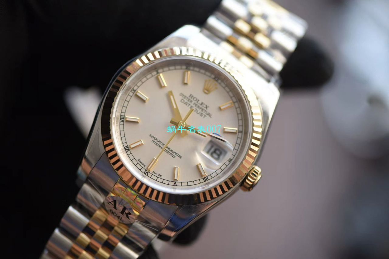 视频评测AR厂Rolex  劳力士 DATEJUST超级904L最强V2升级版116233日志型36系列腕表 / R398