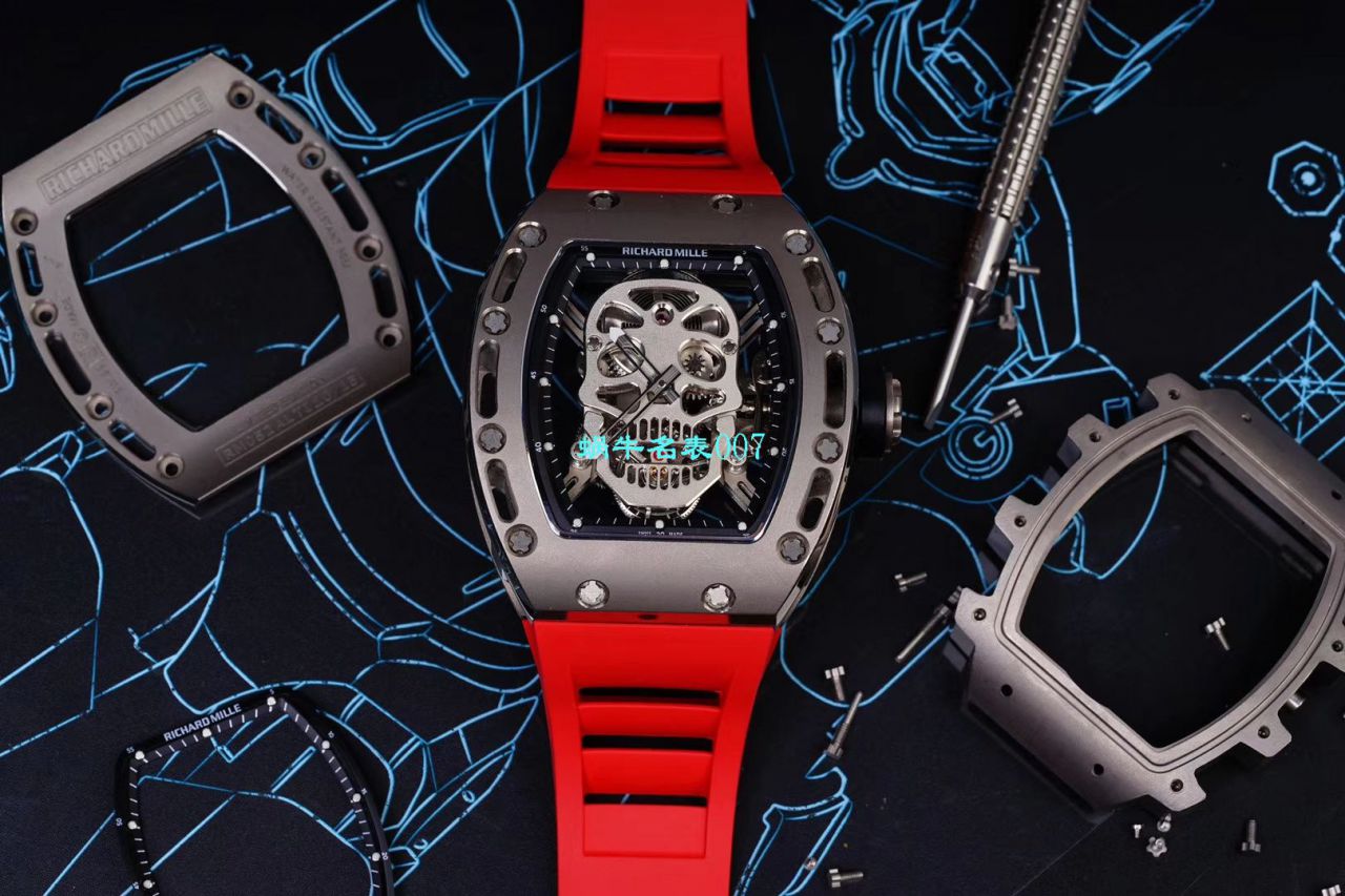 视频评测EUR厂Richard Mille仿表价格  俄罗斯紫金版理查德米勒至尊鬼王RM052 / RM052jin