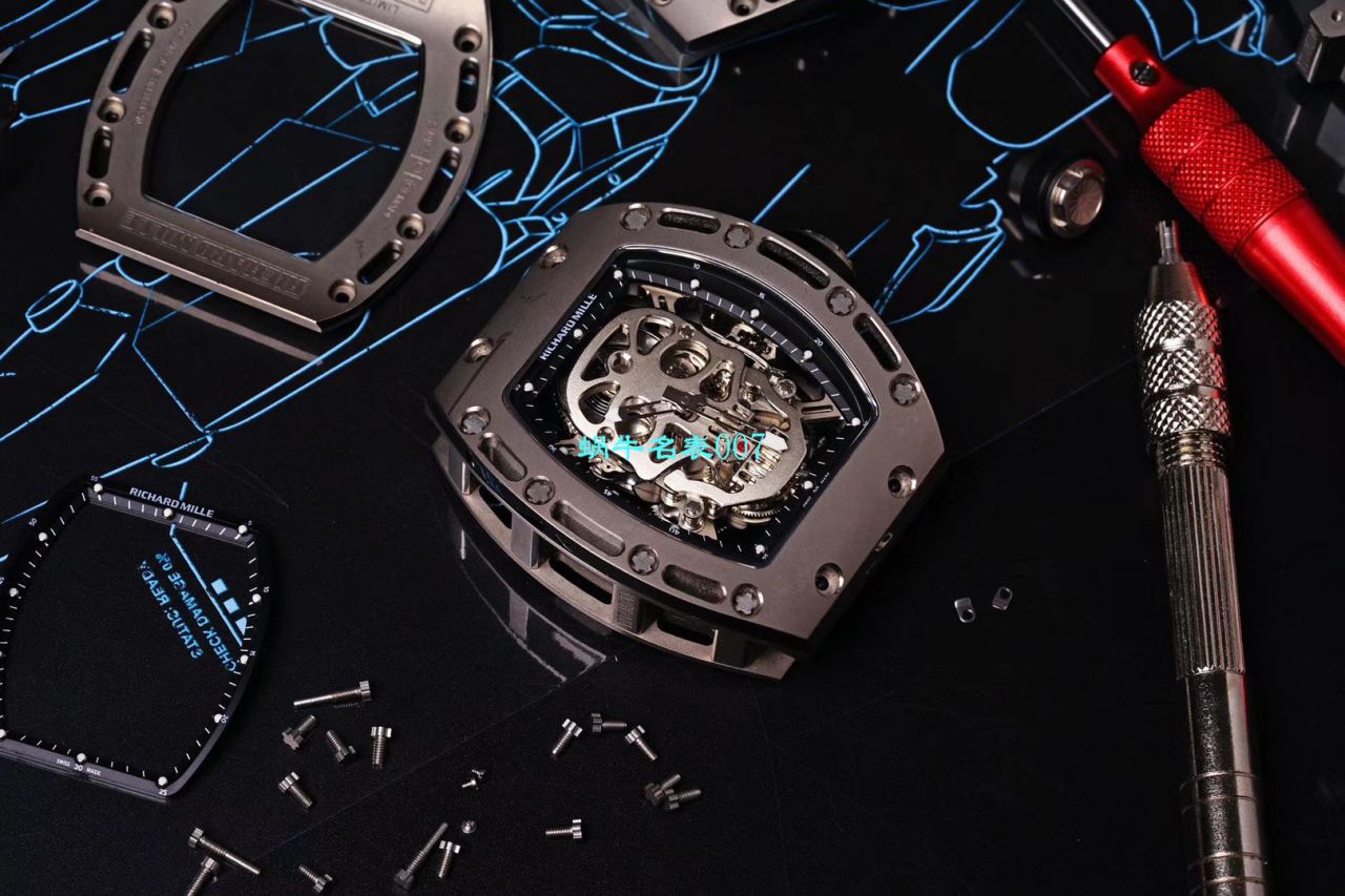 视频评测EUR厂Richard Mille仿表价格  俄罗斯紫金版理查德米勒至尊鬼王RM052 / RM052jin