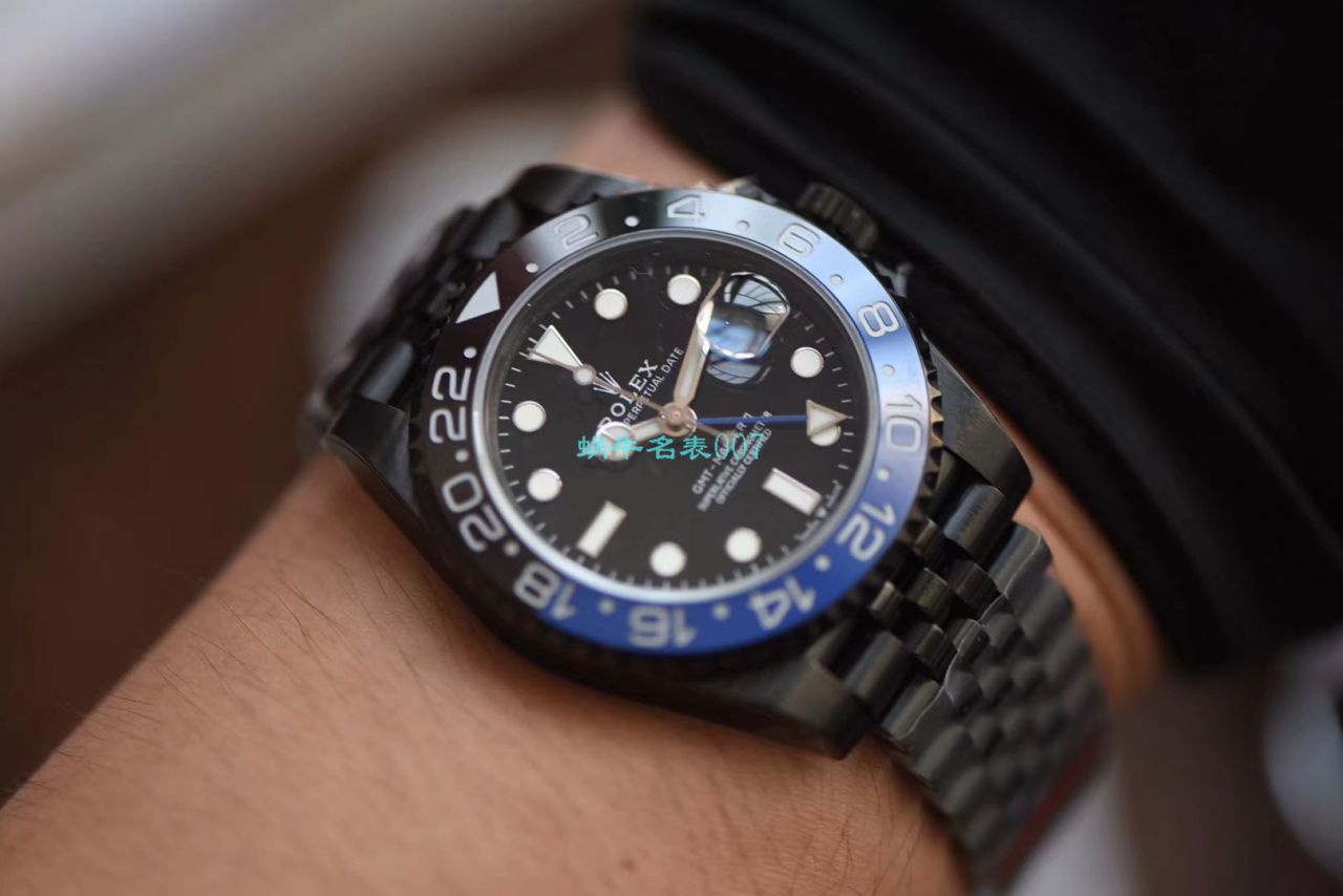   LF厂Batman特别全黑版劳力士格林尼治GMT沙士圈Rolex GMT-Master II M126711chnr-0002 / R503