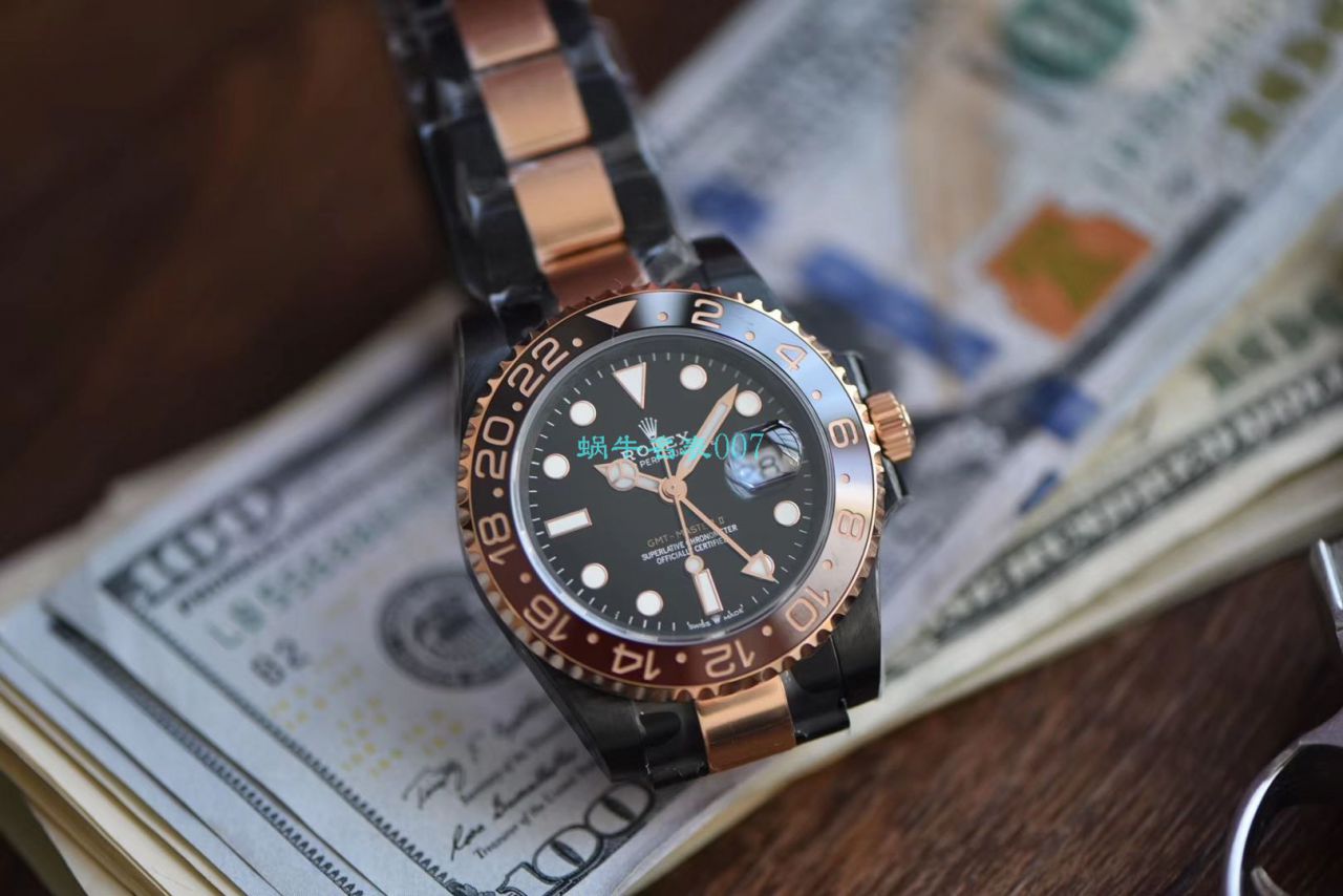   LF厂Batman特别全黑版劳力士格林尼治GMT沙士圈Rolex GMT-Master II M126711chnr-0002 / R503