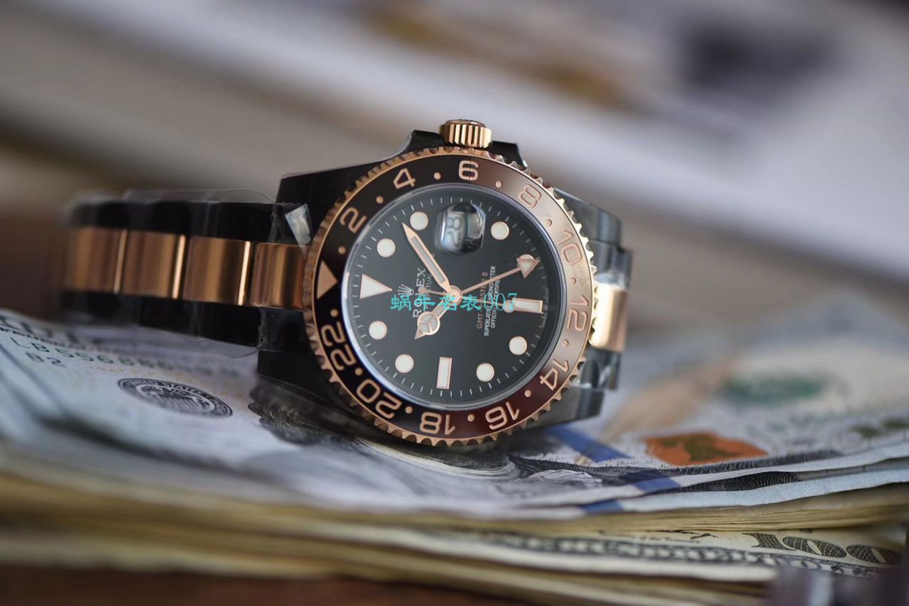   LF厂Batman特别全黑版劳力士格林尼治GMT沙士圈Rolex GMT-Master II M126711chnr-0002 / R503
