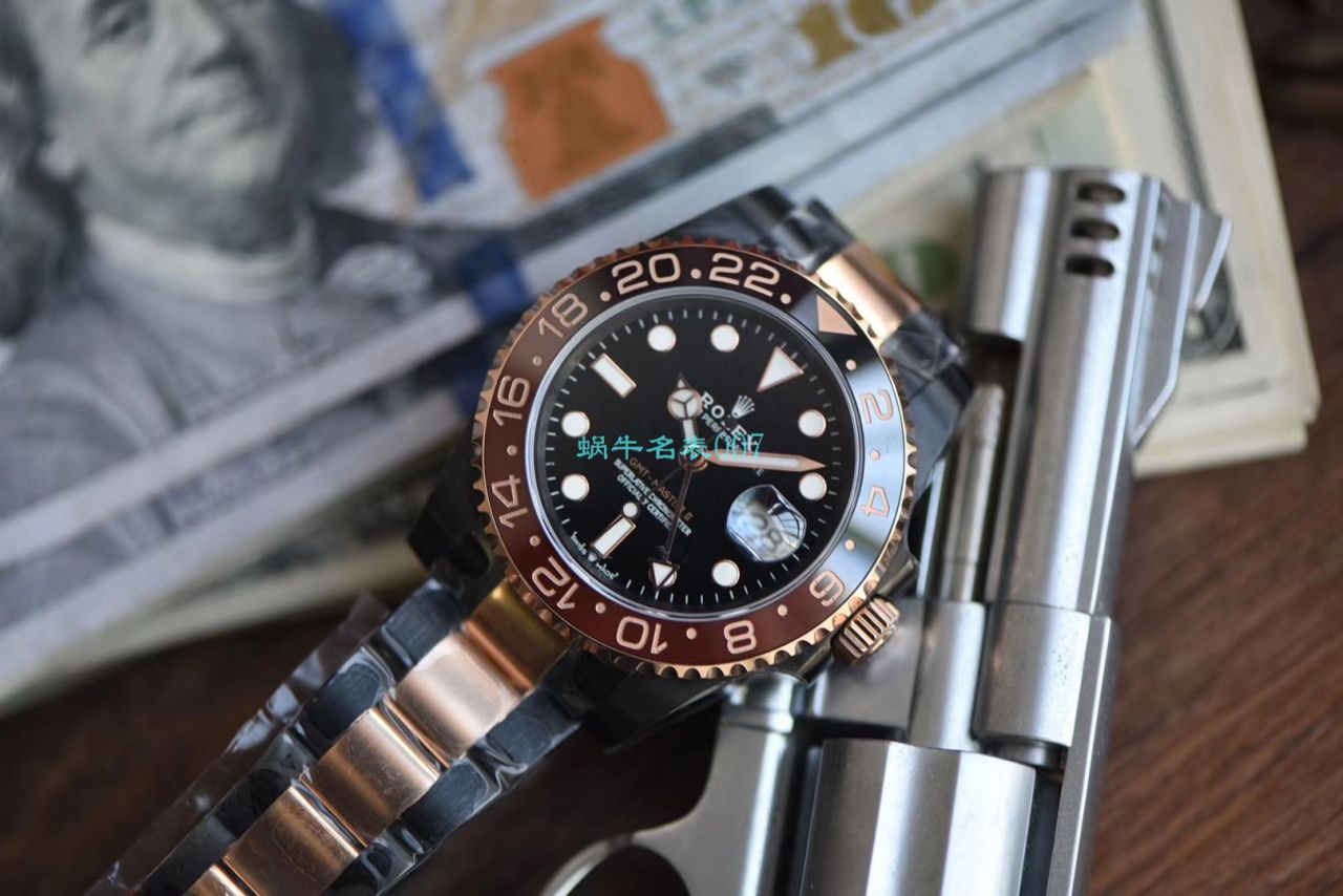   LF厂Batman特别全黑版劳力士格林尼治GMT沙士圈Rolex GMT-Master II M126711chnr-0002 / R503