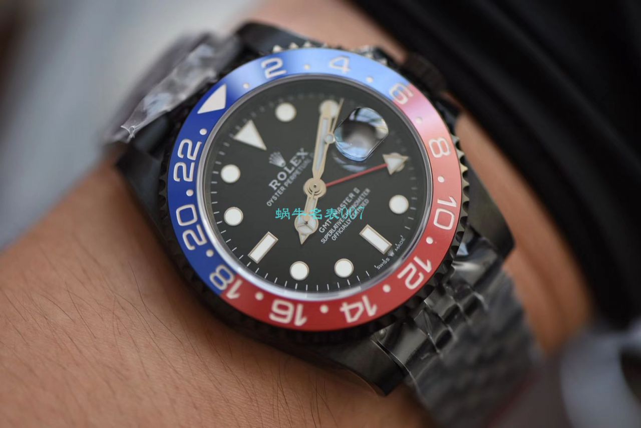   LF厂Batman特别全黑版劳力士格林尼治GMT沙士圈Rolex GMT-Master II M126711chnr-0002 / R503