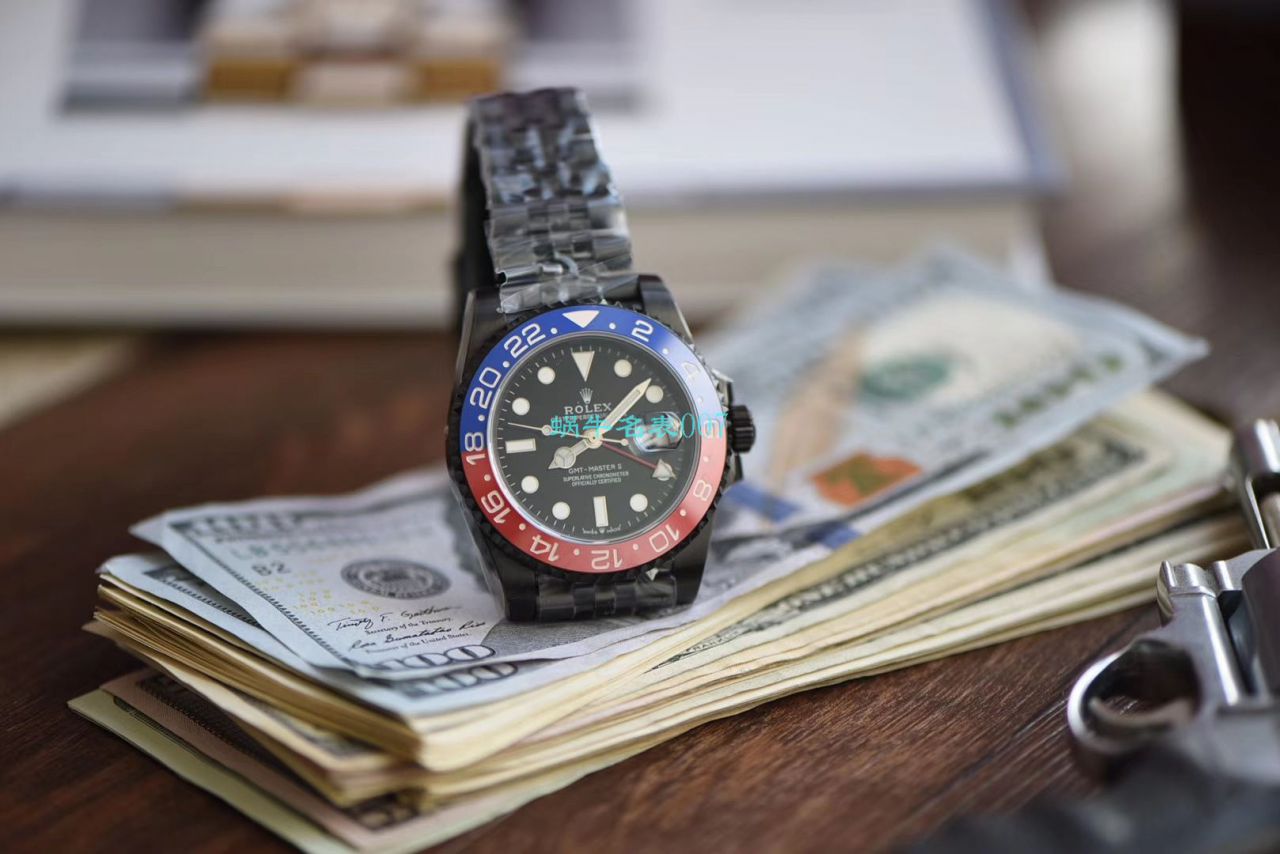   LF厂高精手表  Batman定制版劳力士格林尼治可乐圈Rolex GMT-Master II 126710BLRO-0001 / R506