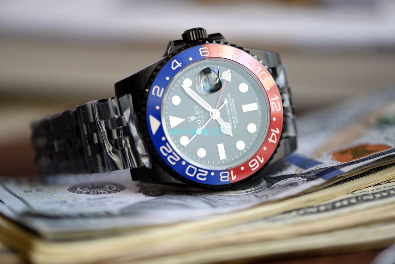   LF厂高精手表  Batman定制版劳力士格林尼治可乐圈Rolex GMT-Master II 126710BLRO-0001 / R506