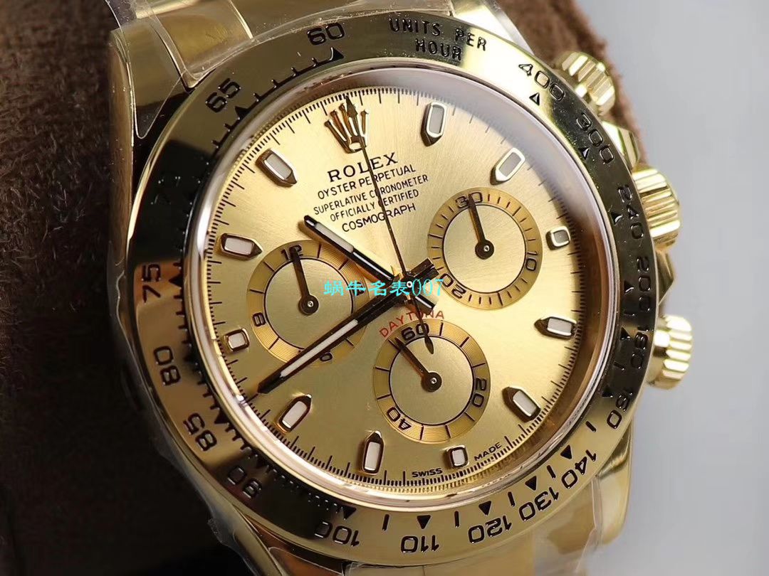   N厂表独家真正4130机芯  劳力士宇宙计型迪通拿116508金盘腕表 / R389