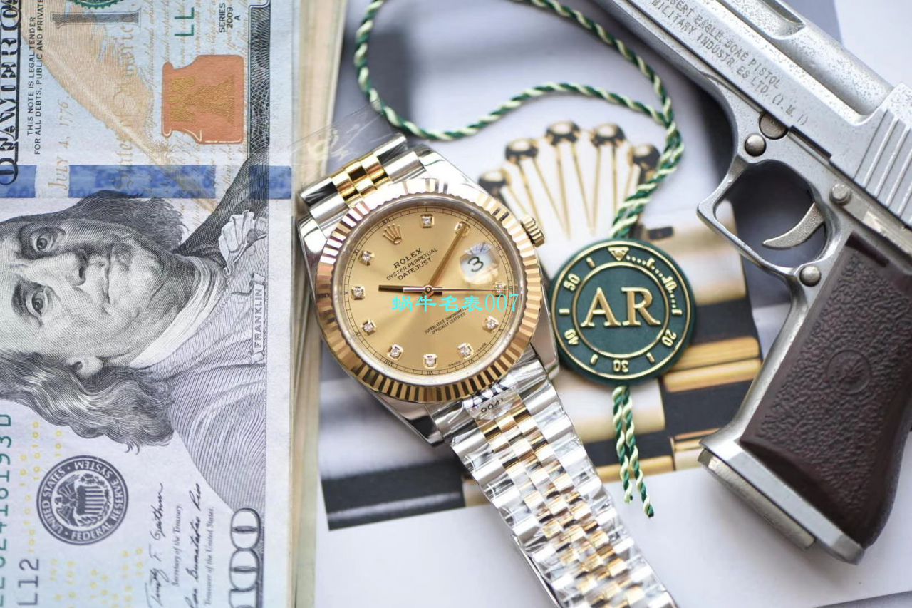 视频评测AR厂AR出品超强劳力士日志41mm副本五连珠116333-72213 G / R519