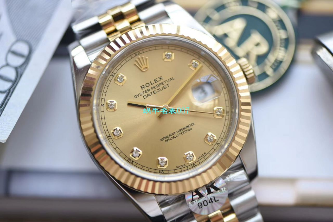 视频评测AR厂AR出品超强劳力士日志41mm副本五连珠116333-72213 G / R519