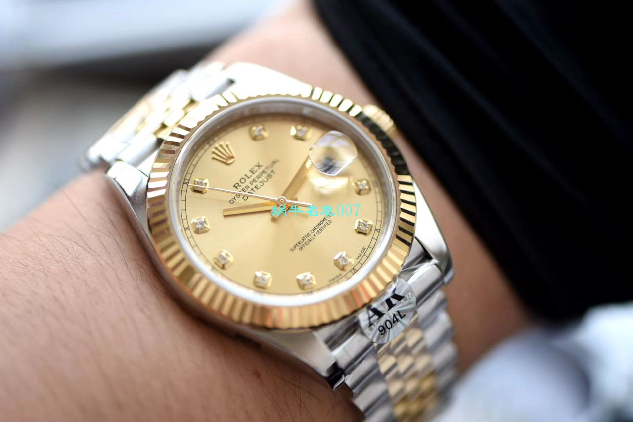 视频评测AR厂AR出品超强劳力士日志41mm副本五连珠116333-72213 G / R519