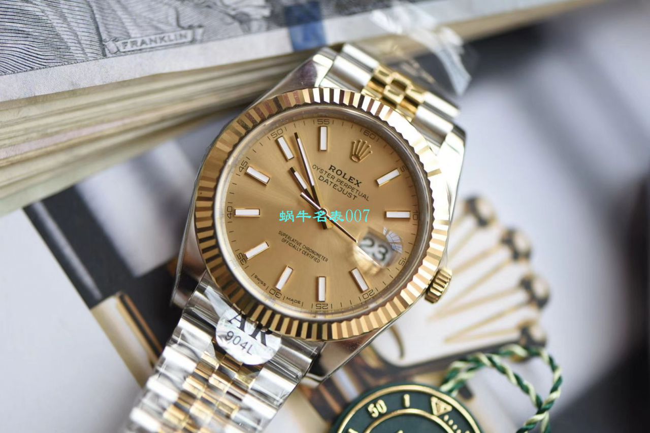视频评测AR厂AR出品超强劳力士日志41mm副本五连珠116333-72213 G / R519
