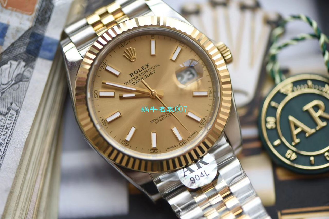 视频评测AR厂AR出品超强劳力士日志41mm副本五连珠116333-72213 G / R519