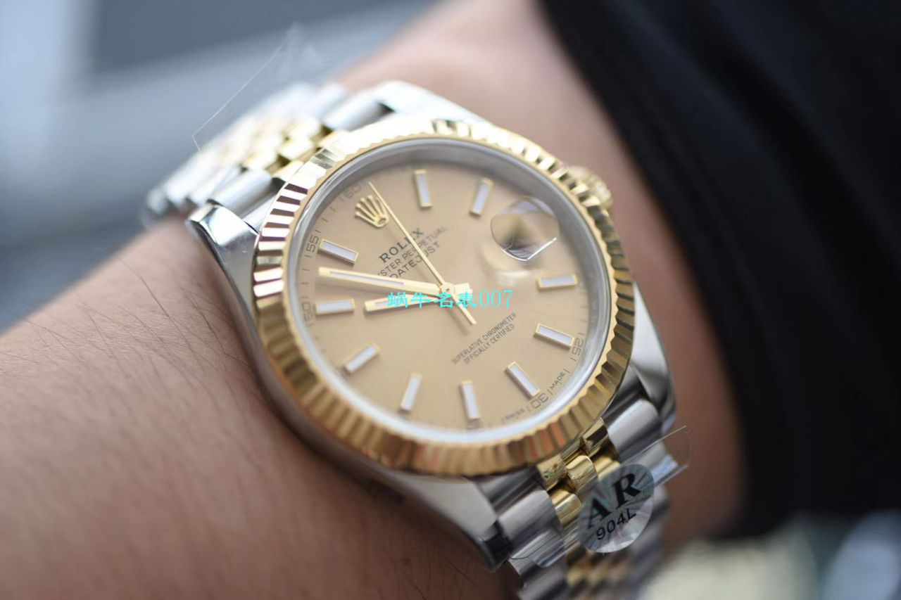 视频评测AR厂AR出品超强劳力士日志41mm副本五连珠116333-72213 G / R519