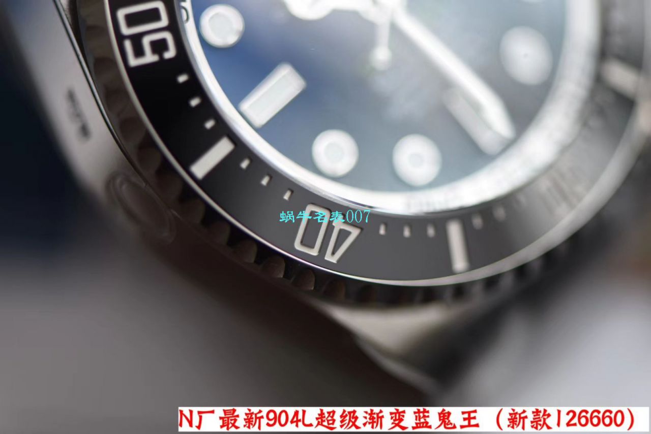 视频评测超级神器  N厂最新904L超级渐变蓝鬼王～劳力士m126660-0002手表 / R500